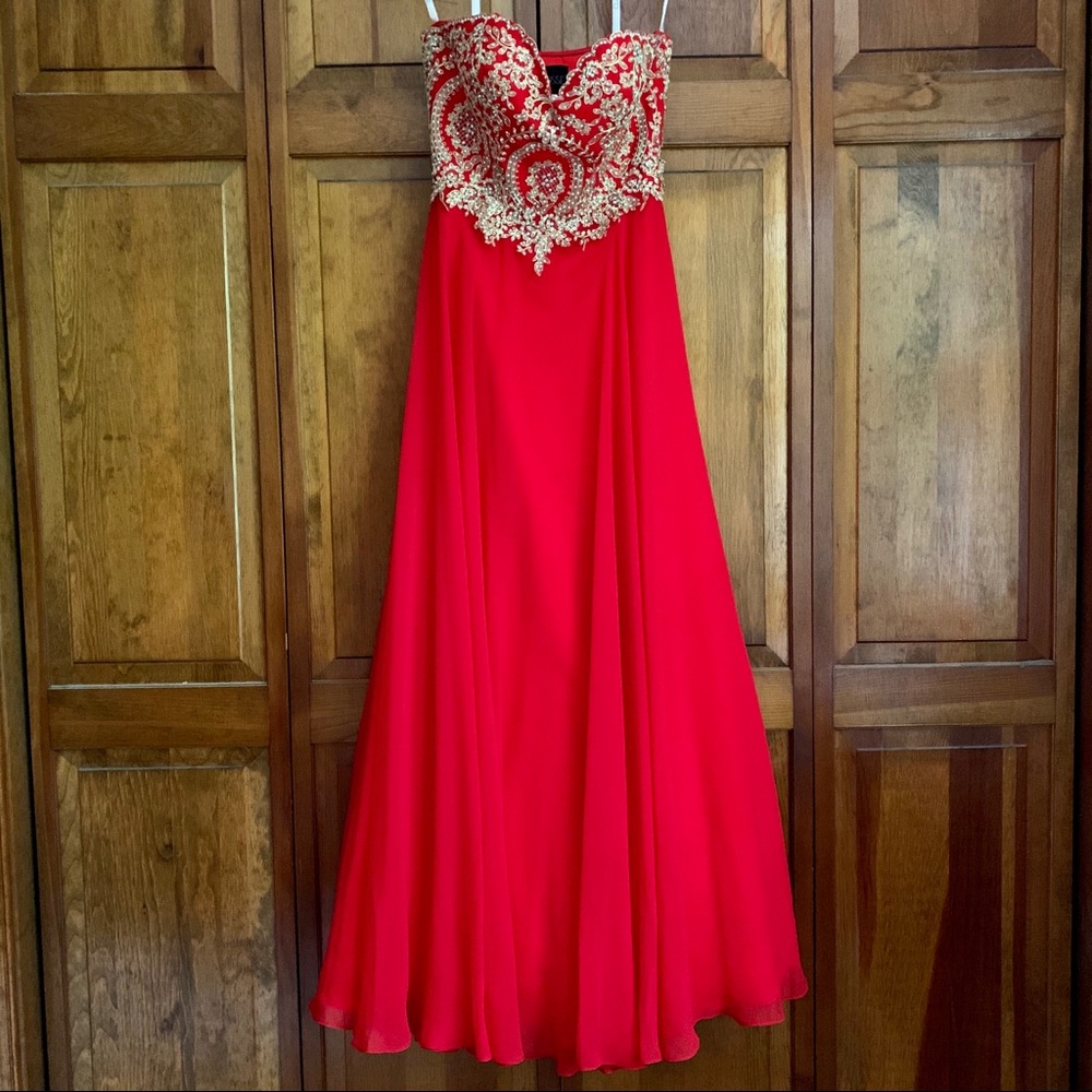 Clarisse Red Prom Dress